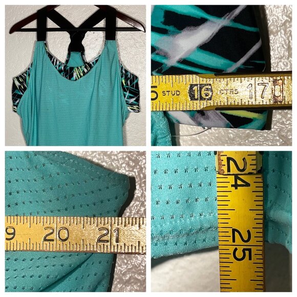 ZeroXposur Women's UPF 50+ Swim Tankini  Wide Strap and Built-In Shelf Bra  NWOT - Picture 8 of 15